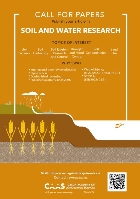 Soil and Water Research - Call for Papers